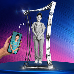 3D Wing Crystal nurse engraving preview