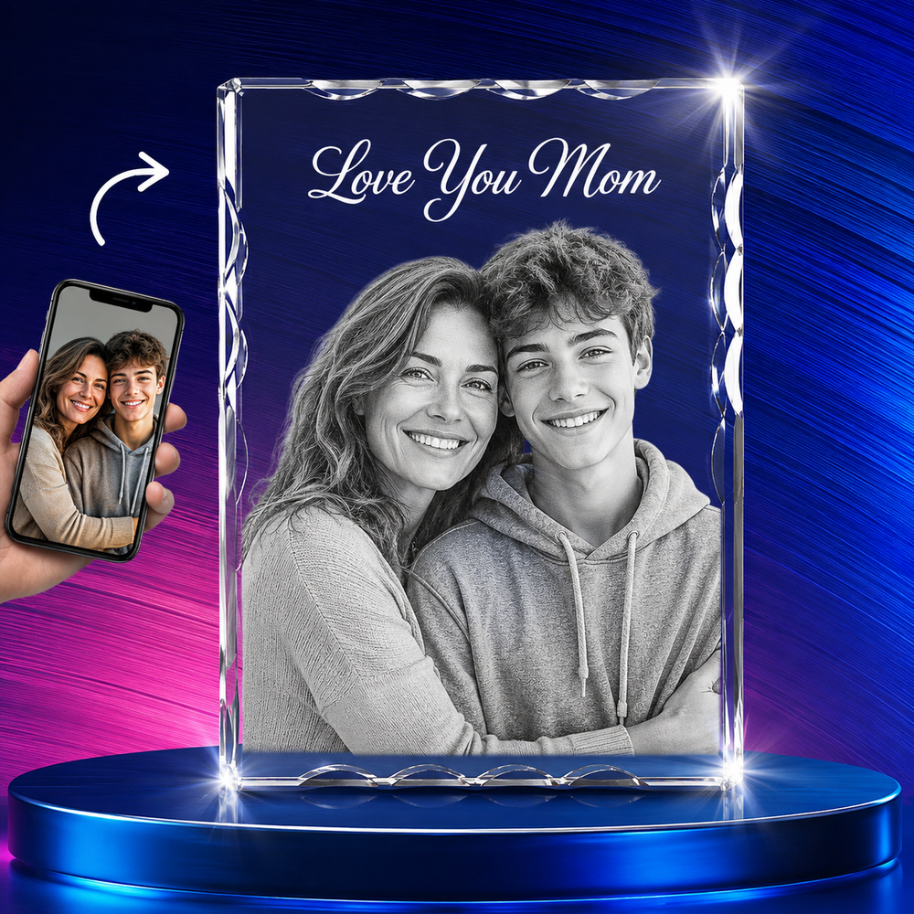 3D Crystal Serrated Portrait - product image 2